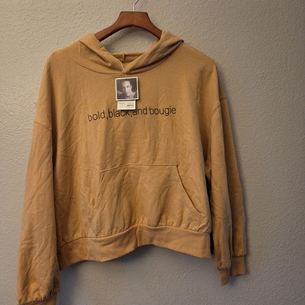 Target Tan Hoodie - Bold, Black, and Bougie